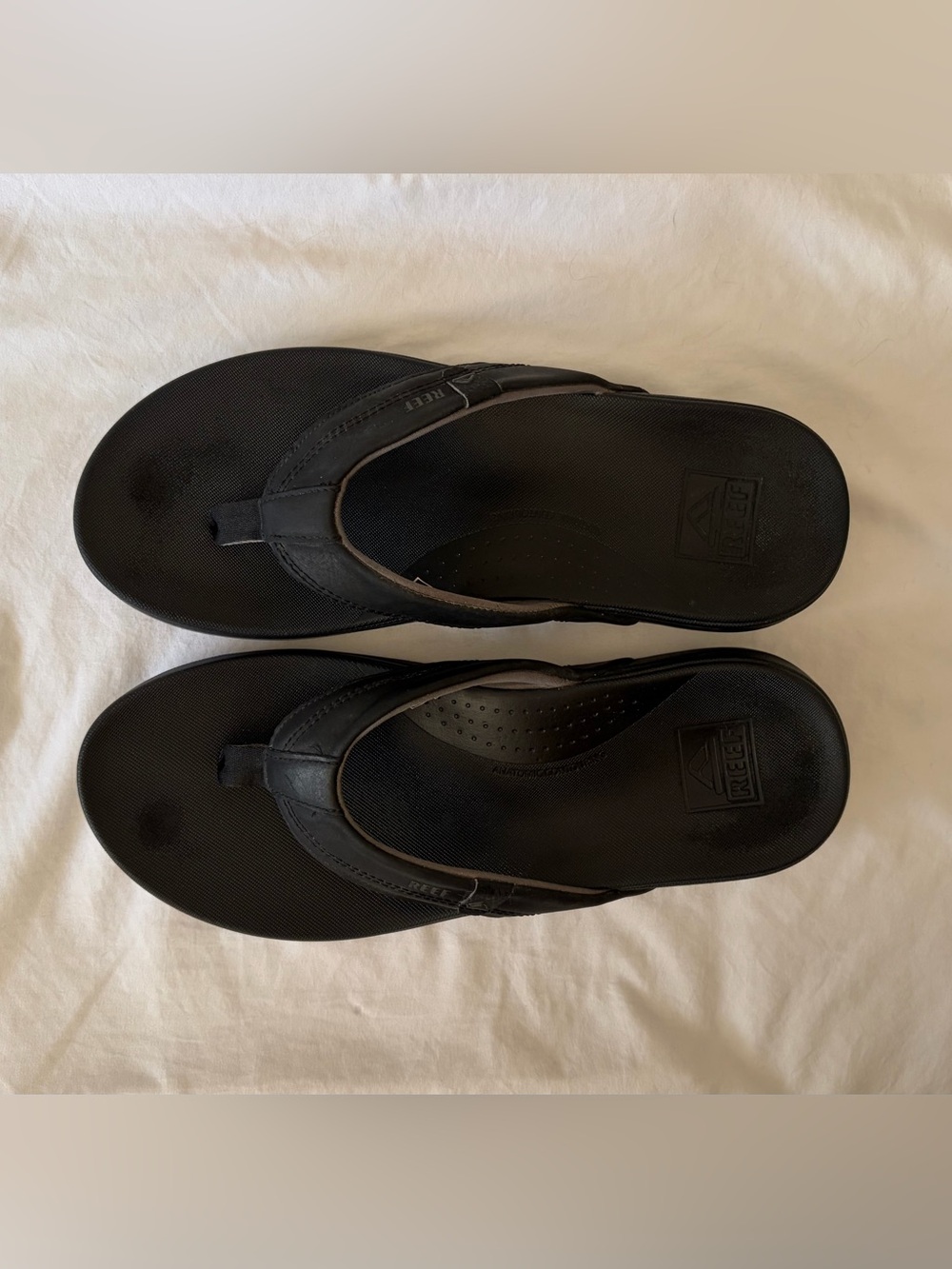 Reef Men’s Black Flip-Flop Sandals Sz 12